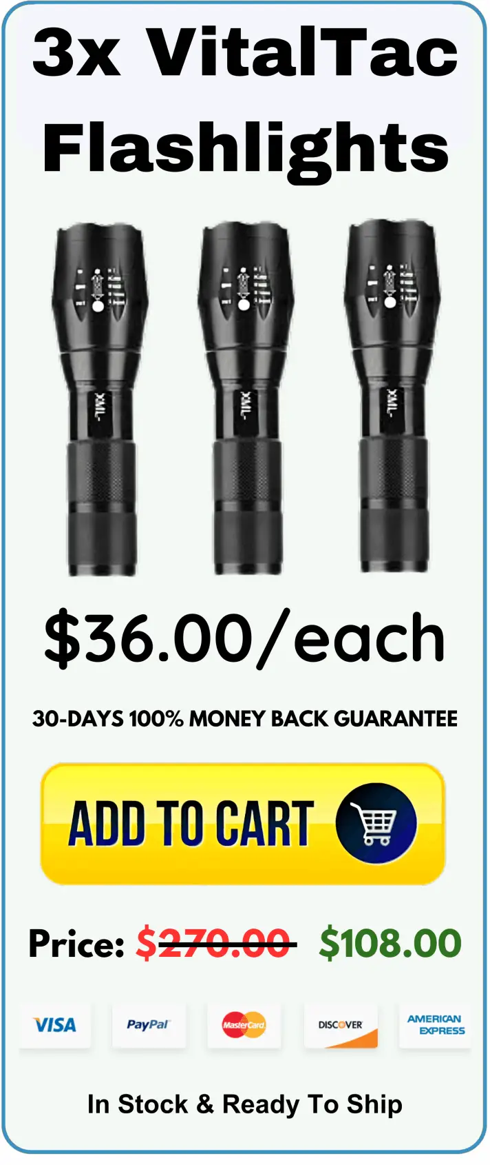 VitalTac Flashlight offer price 